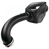 Cold Air Intake For 16-18 Nissan Titan, V8-5.0L Cummins Dry Dry Extendable White S&B