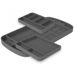 Tool Tray Silicone 3 Piece Set Color Charcoal S&B