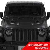 Air Hood Scoop System for 18-22 Wrangler JL Rubicon 2.0L, 3.6L, 20-22 Jeep Gladiator 3.6L S&B Intake Required