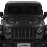 Jeep Air Hood Scoops for 18-22 Wrangler JL Rubicon 2.0L, 3.6L, 20-22 Jeep Gladiator 3.6L Scoops Only Kit S&B