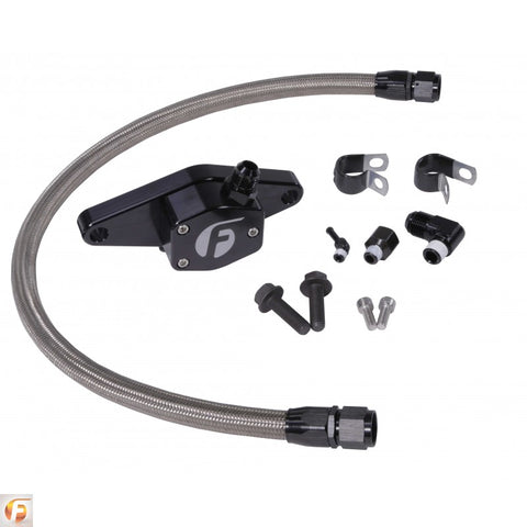 Cummins Coolant Bypass Kit 12V 94-98 with Stainless Steel Braided Line Fleece Performance