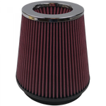 Air Filter For Intake Kits 75-2557 Oiled Cotton Cleanable 6 Inch Red S&B