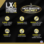 Hot Shot's LX4 Lubricity Extreme Fuel Additive 16oz Squeeze Bottle