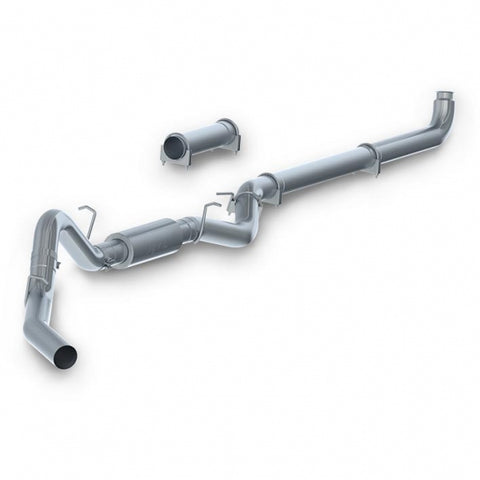 MBRP 4 inch Aluminized Downpipe Back Exhaust - With Muffler 2001-2004 Duramax